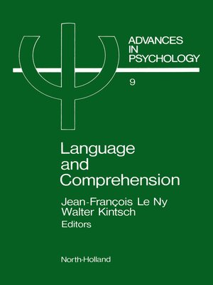 cover image of Language and Comprehension